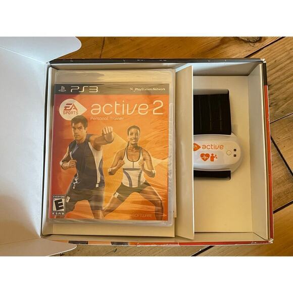 NEW! PS3 EA Sports Active 2 Personal Trainer With Heart Monitor. Open Box. - Picture 2 of 5